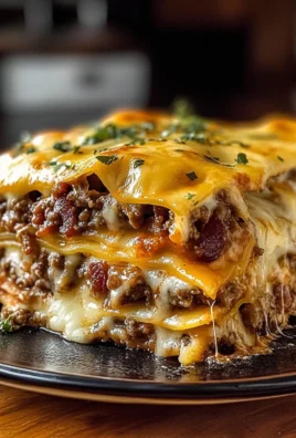 Parmesan Garlic Bacon Cheeseburger Lasagna